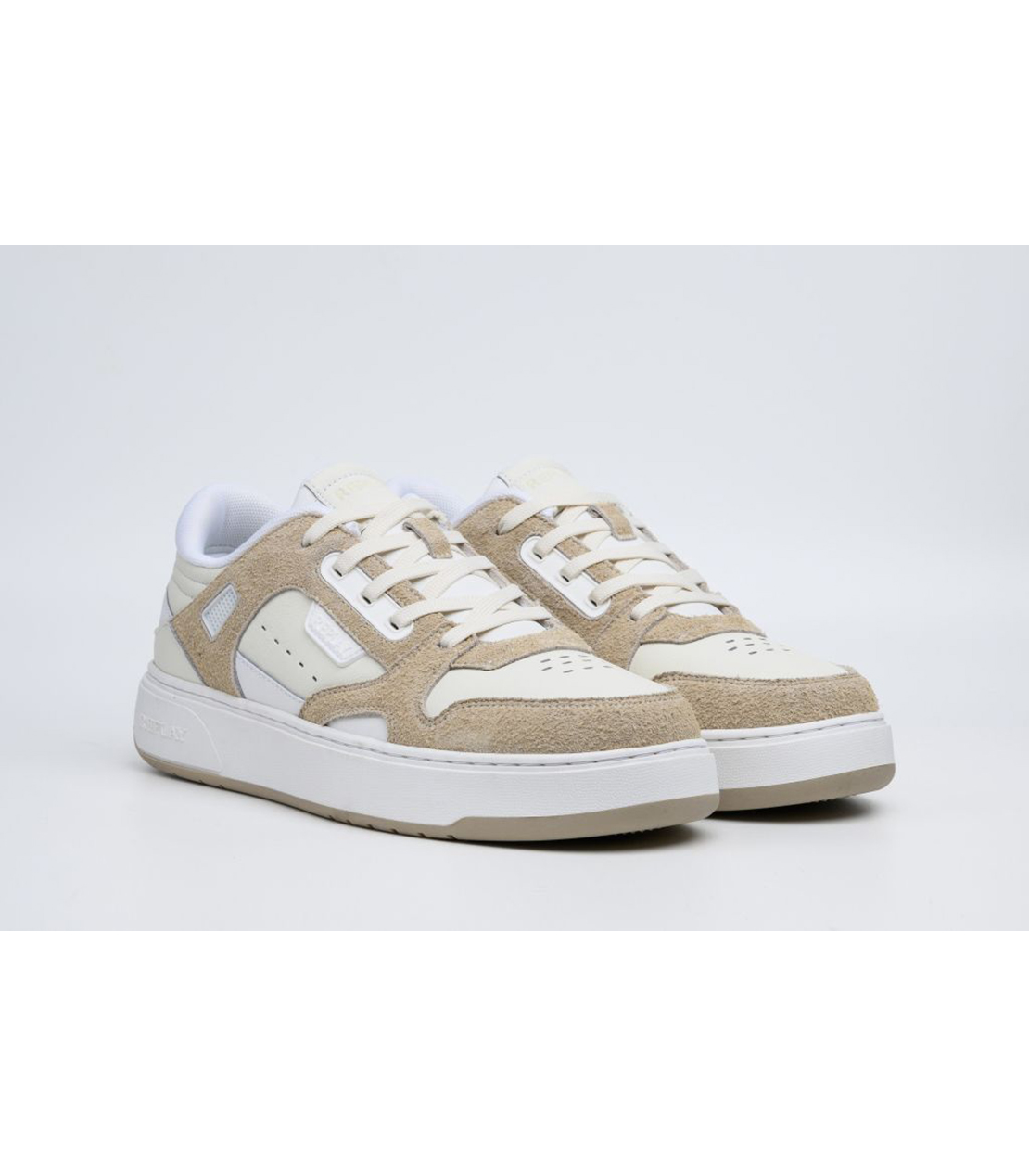 KAI コンビレザースニーカー 詳細画像 ホワイトベージュ 3